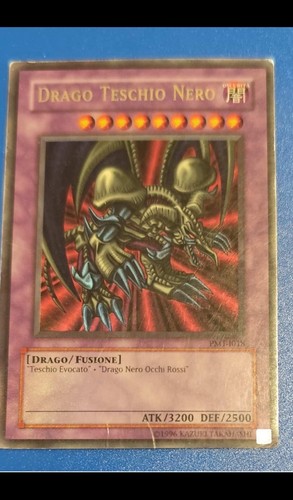 Drago teschio nero ultra rare - teschio,