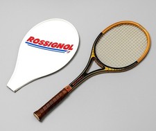 Racchetta da tennis vintage Rossignol C12 Graphite con fodero - Made in U.S.A.