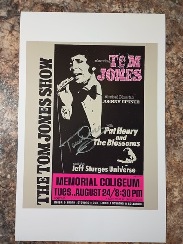 Poster firmato tom jones - tom,