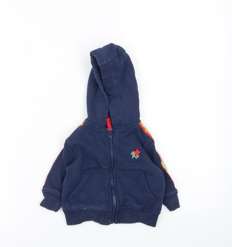 Giacca basic blu bambina