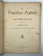 IL PARADISO PERDUTO MIlton trad. Papi Illustrazioni Doré Sonzogno 1911