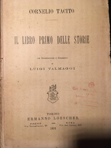 Cornelio tacito il libro - p.cornelio,