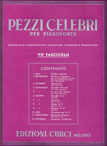 Pezzi celebri per pianoforte - pezzi,