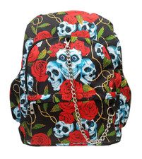 Zaino rosso CLASSIC SKULLS &