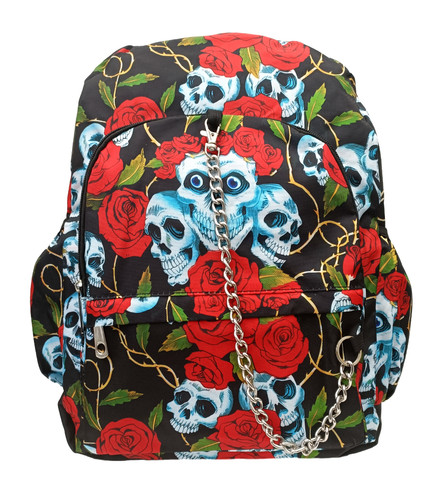 Zaino rosso classic skulls - zaino,