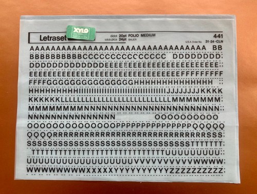 Letraset 441 folio medium - 441, 24
