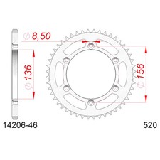 CORONA AFAM IN ACCIAIO P520 -