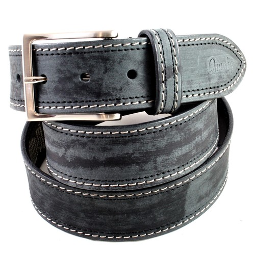 Cintura uomo vera pelle nera - cintura,