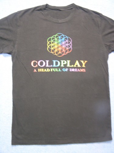 Shirt nera coldplay head - nera, a
