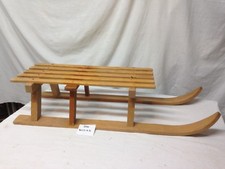 4690 VECCHIA SLITTA LEGNO PATTINI SPORT INVERNALI ARREDAMENTO MONTANO 90 x 33  