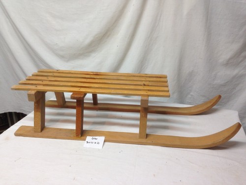 4690 vecchia slitta legno - slitta,