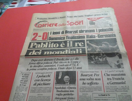 Corriere dello sport 1982 - corriere, 9-7-1982