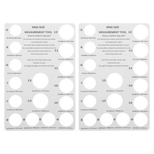  2 pezzi Misuratore per anelli