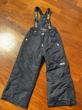 Brugi pantaloni salopette sci bambino unisex nero 3/4 anni 98/104cm nero