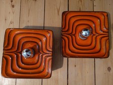 Lampade da parete Fat Lava - arancione marrone - Space Age Mid-Century anni '70