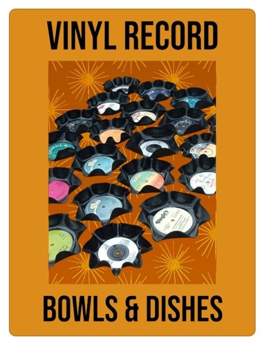 Bowls dishes vinyl records all - dishes,