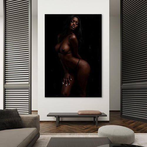 Elegante arte donna nera moda - arte, nera,
