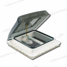 Vent Fiamma Oblò senza Ventilatore 40x40 cupola fumè trasparente Camper Caravan 
