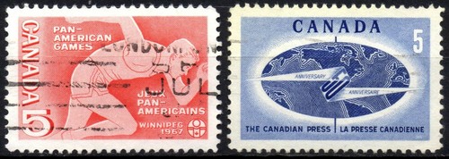 Canada 1967 usati 5 - canada,