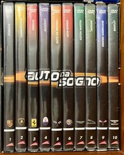 DVD AUTO DA SOGNO BOX COFANETTO 10 FERRARI PORSCHE LAMBORGHINI ASTON MARTIN
