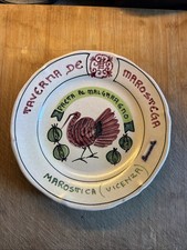 Piatto Buon Ricordo Taverna De Marostega Vicenza Paeta 2C 1968 certificato Regge