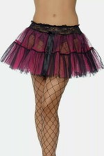 Sottogonna fuxia e nera di