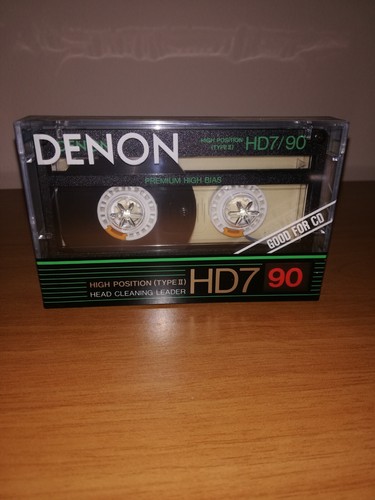 Denon sealed cassette tape - denon, cassette,