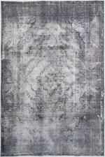 Tappeto Persiano Annodato A Mano Vintage Blu 298 Cm X 196 Cm Nr 1866