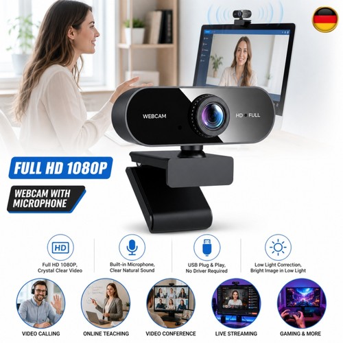 Telecamera webcam 1080p usb - telecamera, hd