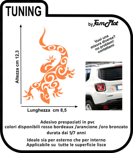 Adesivo geco tribale stickers - geco,
