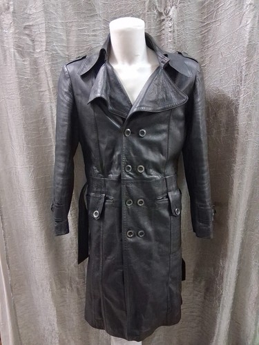 Trench uomo pelle nappa - trench, taglia