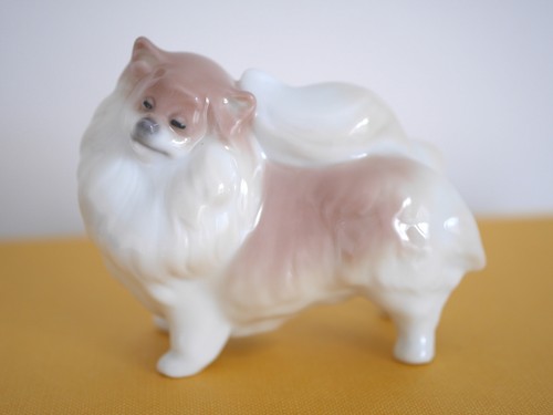 Figurina cane lladro - cane, pomerania
