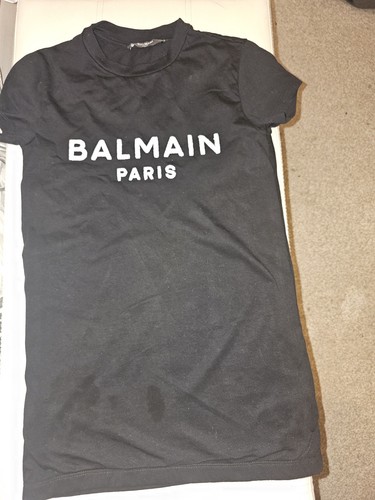 Vestito tshirt balmain nero - vestito,