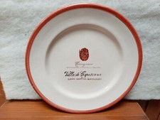 Piatto ceramica Villa Capezzana Carmignano DOLFI Montelupo Toscana Tuscany