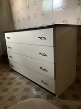 Cassettiera bagno. Elegantissima.  4 cassettI. Interni in legno. H.76/L.123/P.50