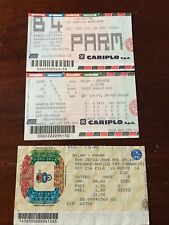 Milan lotto 3 biglietti Parma 03/04 97/98 Udinese 97/99