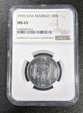 1976 MS65 San Marino 100 Lire