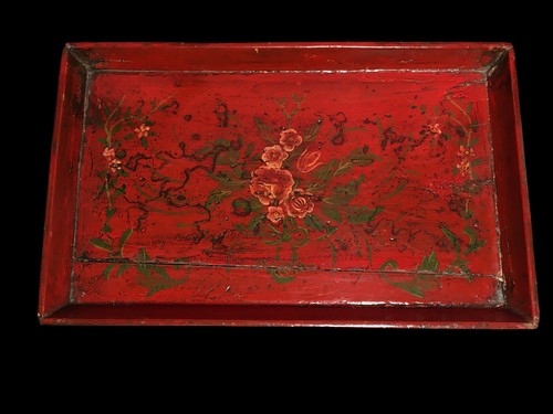 Vassoio legno mongolia laccato - legno,