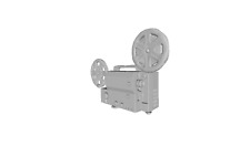 Printle Object 16mm Video Film Proiettore Figura per Diorami Treno Set