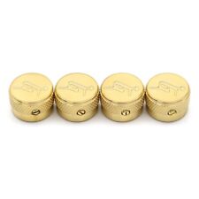 4x Manopole Gretsch Freccia Logo "G" Manopola Metallo Controllo Chitarra Manopola Volume Oro