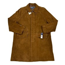Polo Ralph Lauren Long Suede Leather Duster Jacket Overcoat - Size: X-Large