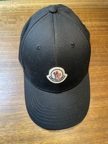 Moncler black logo baseball - black,