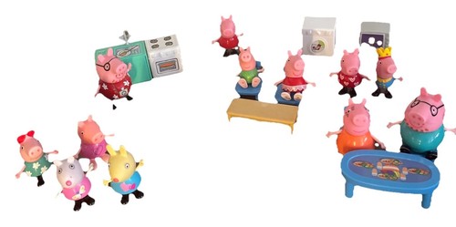 Peppa pig and family figurines - peppa,