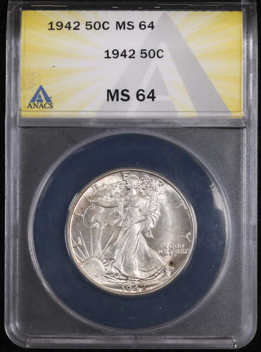 Mezzo dollaro 1942 - , ms64