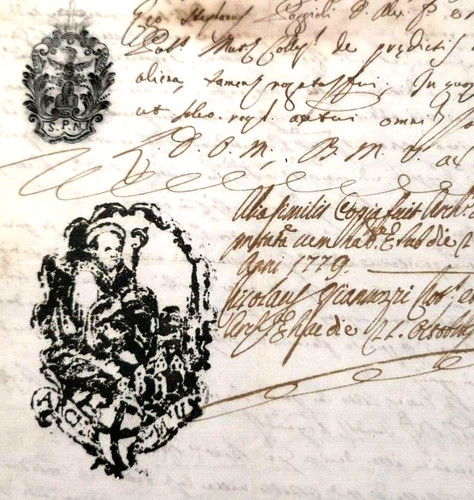 Antica carta bollata - bollata, 1777
