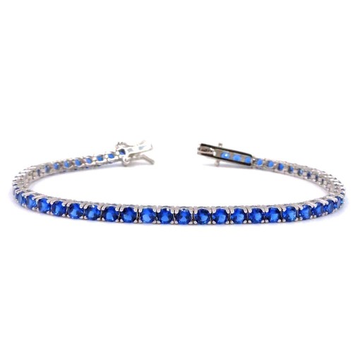 Bracciale tennis argento - bracciale, in