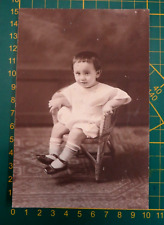 ANTICA FOTO - BAMBINO SU SEGGIOLINA - PRIMI '900