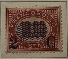 REGNO 1878 2c. su 10 Lire