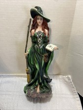 Statua Strega Verde 10,75"H