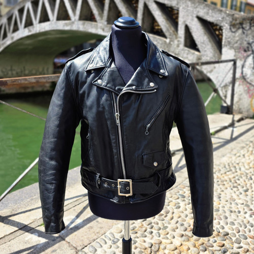 Giacca pelle chiodo - chiodo, schott